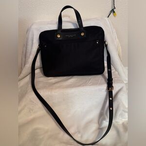 Marc Jacobs Black Nylon Preppy Bag Laptop Messenger Crossbody Shoulder Purse